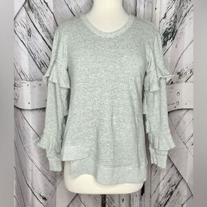 Wilt Ruffle Asymmetric Sweatshirt Gray XS